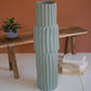 Tall Ribbed Green Ceramic Vase - 29"T By Kalalou | Vases | Modishstore