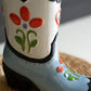Ceramic Cowboy Boot Vase By Kalalou