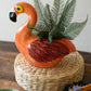 Ceramic Flamingo Vase (Min 2) By Kalalou