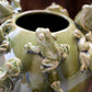 Ceramic Frogs And Snails Vase By Kalalou