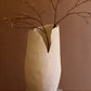 Tall White Textured Flower Vase - Large By Kalalou