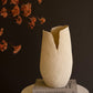 Tall White Textured Flower Vase - Large By Kalalou