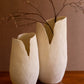 Tall White Textured Flower Vase - Small By Kalalou