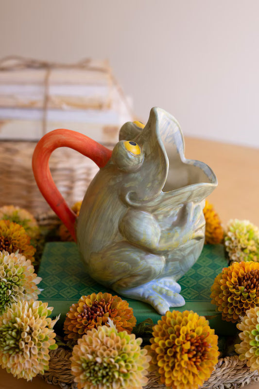 Ceramic Pitcher - Frog By Kalalou