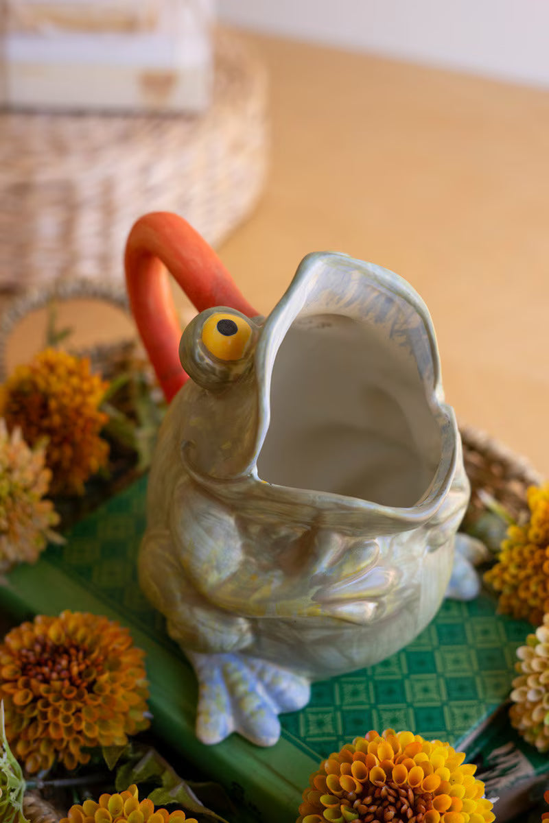 Ceramic Pitcher - Frog By Kalalou
