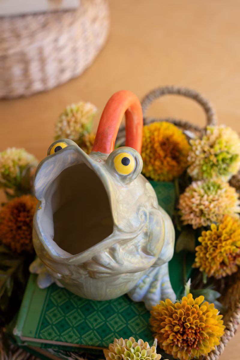 Ceramic Pitcher - Frog By Kalalou