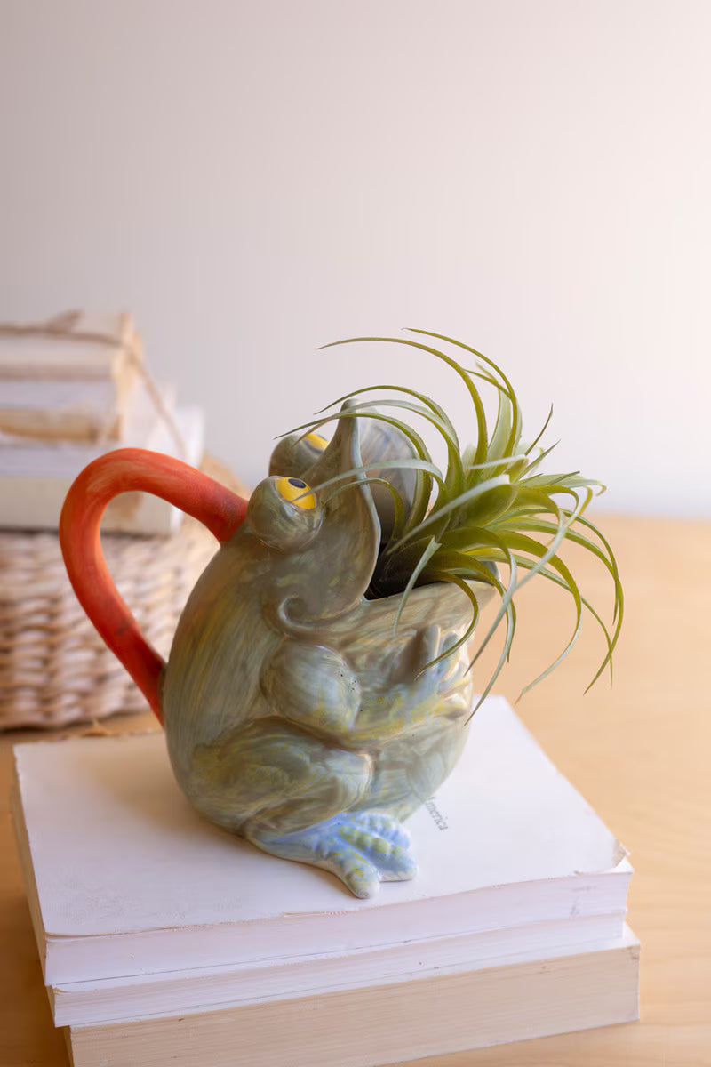 Ceramic Pitcher - Frog By Kalalou