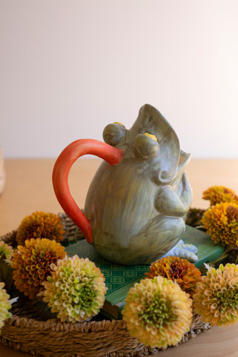 Ceramic Pitcher - Frog By Kalalou