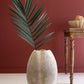 Tall Stone Composite Scalloped Vase By Kalalou