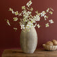 Tall Stone Composite Scalloped Vase By Kalalou