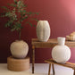 Tall Stone Composite Fluted Bulb Vase By Kalalou
