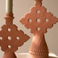 Set Of Two Terracotta Taper Candle Holders (Min 3 Sets) By Kalalou