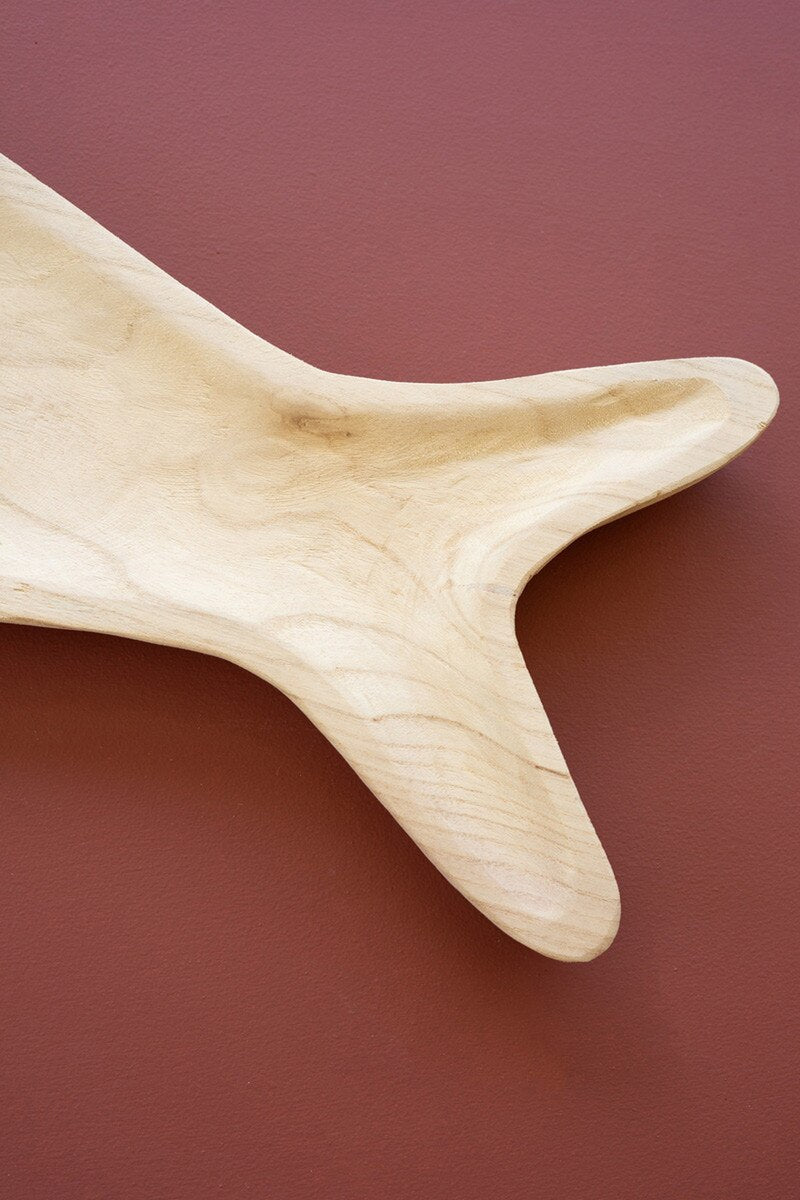 Carved Wooden Fish Platter (Min 2) By Kalalou | Trays & Pedestals | Modishstore - 3