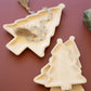Set Of Three Carved Wood  Christmas Tree Platters By Kalalou