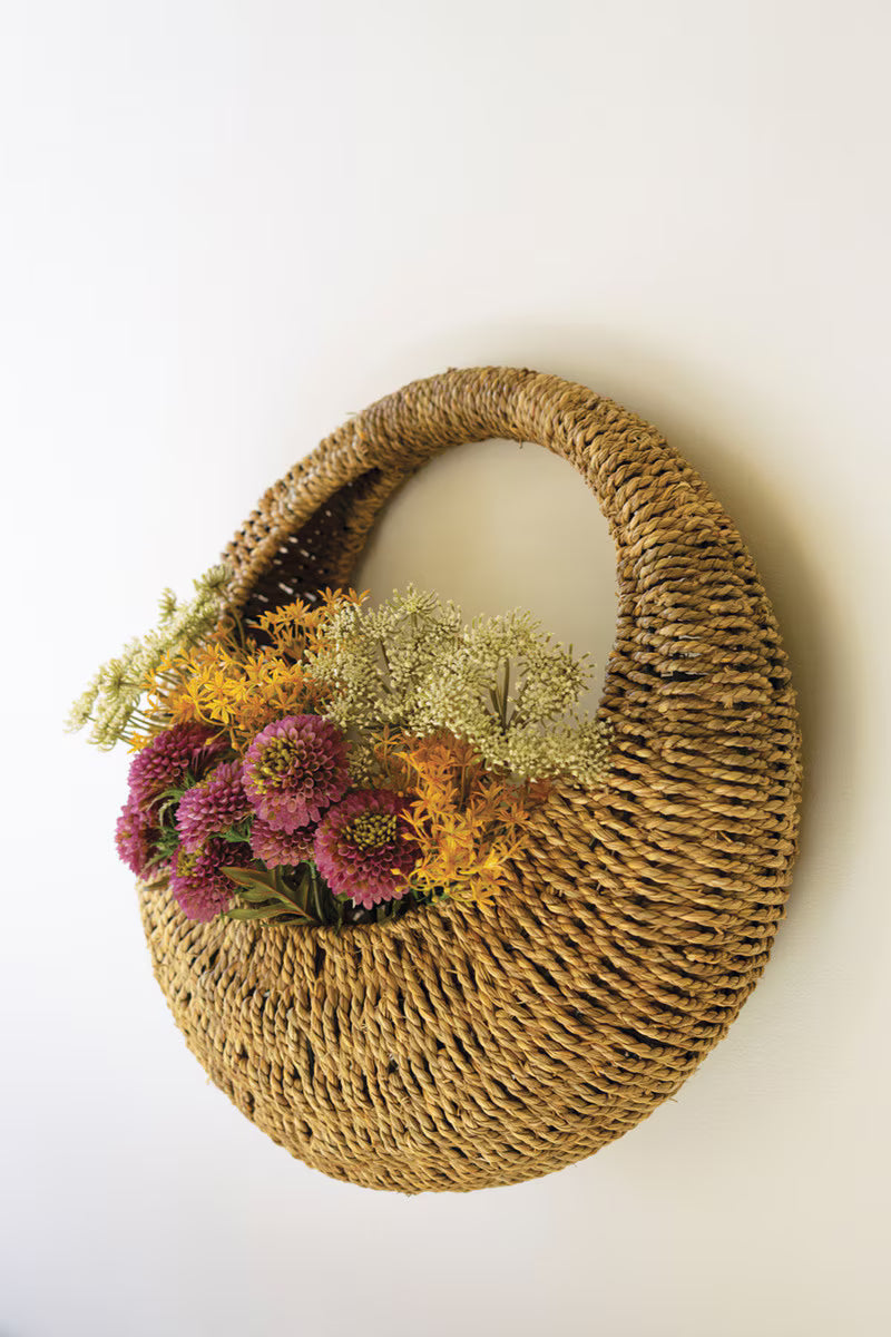 Woven Vine Wall Basket (Min 2) By Kalalou