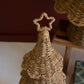 Set Of Two Woven Vine Christmas Trees By Kalalou
