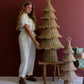 Set Of Two Woven Vine Christmas Trees By Kalalou