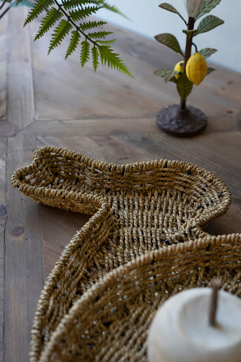 Set Of Two Woven Vine Rabbit Trays (Min 2 Sets) By Kalalou