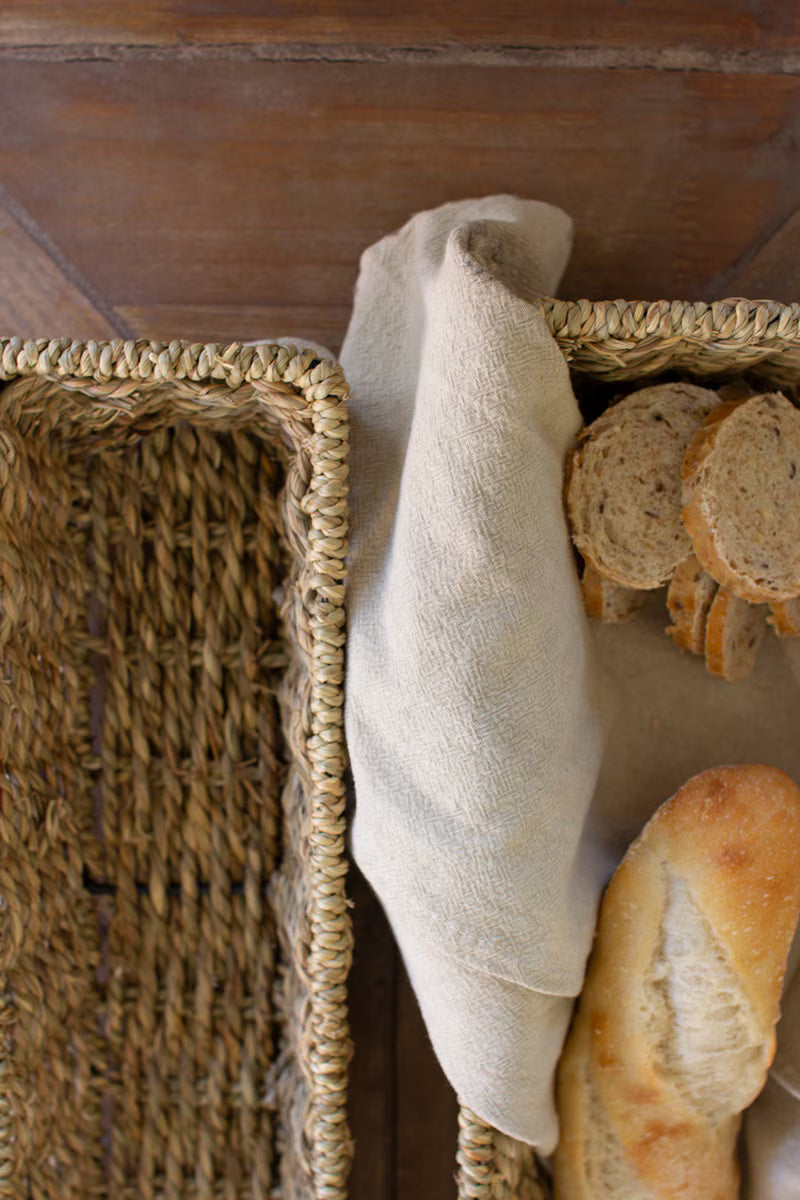Set Of Two Woven Seagrass Bread Baskets (Min 2) By Kalalou