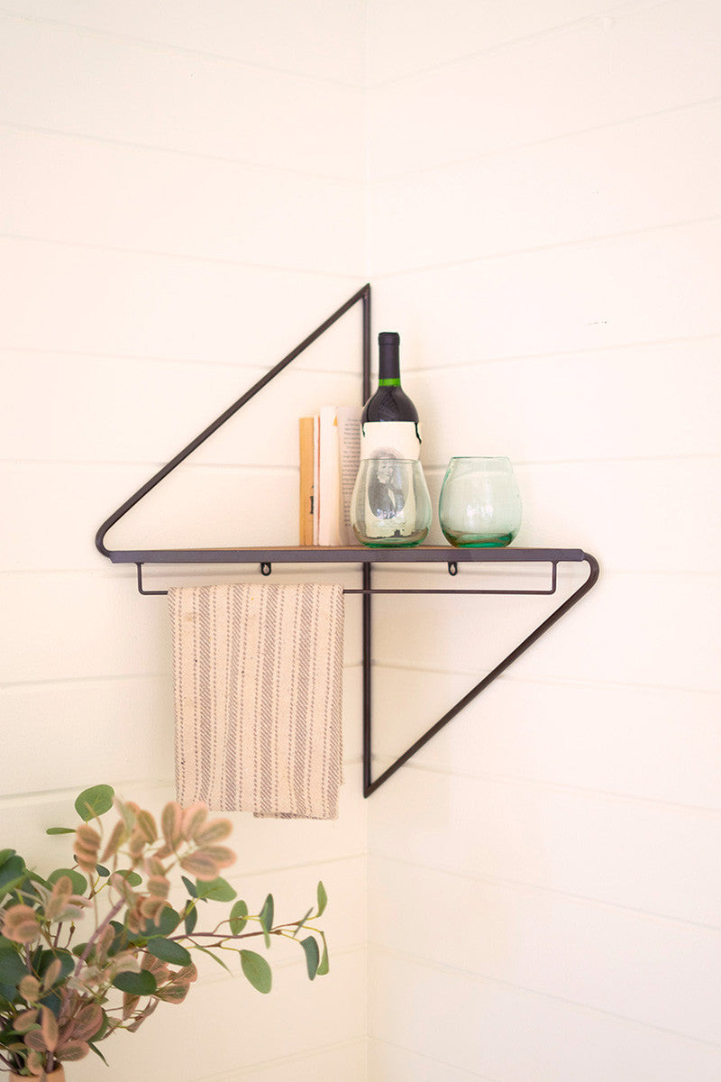 Metal And Wood Shelf By Kalalou | Wall Shelf | Modishstore
