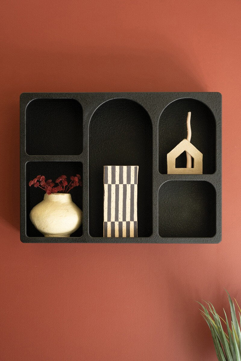 Wooden Wall Cubbie - Black By Kalalou | Cabinets | Modishstore - 2
