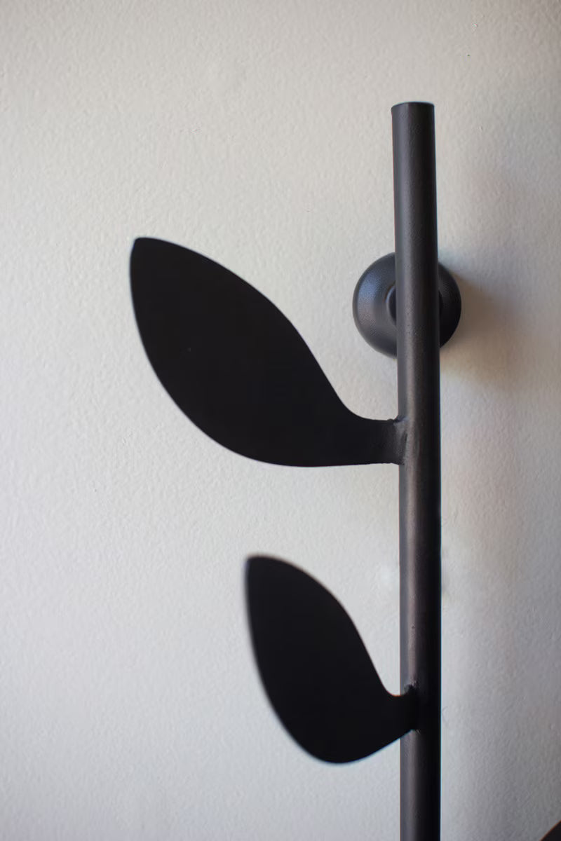 Iron Wall Coat Rack - Leaves - Thumbnail 2