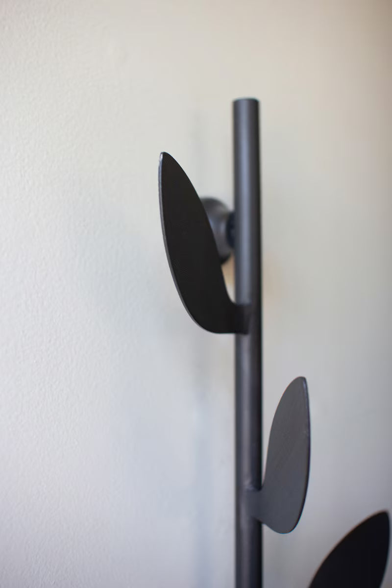 Iron Wall Coat Rack - Leaves - Thumbnail 3