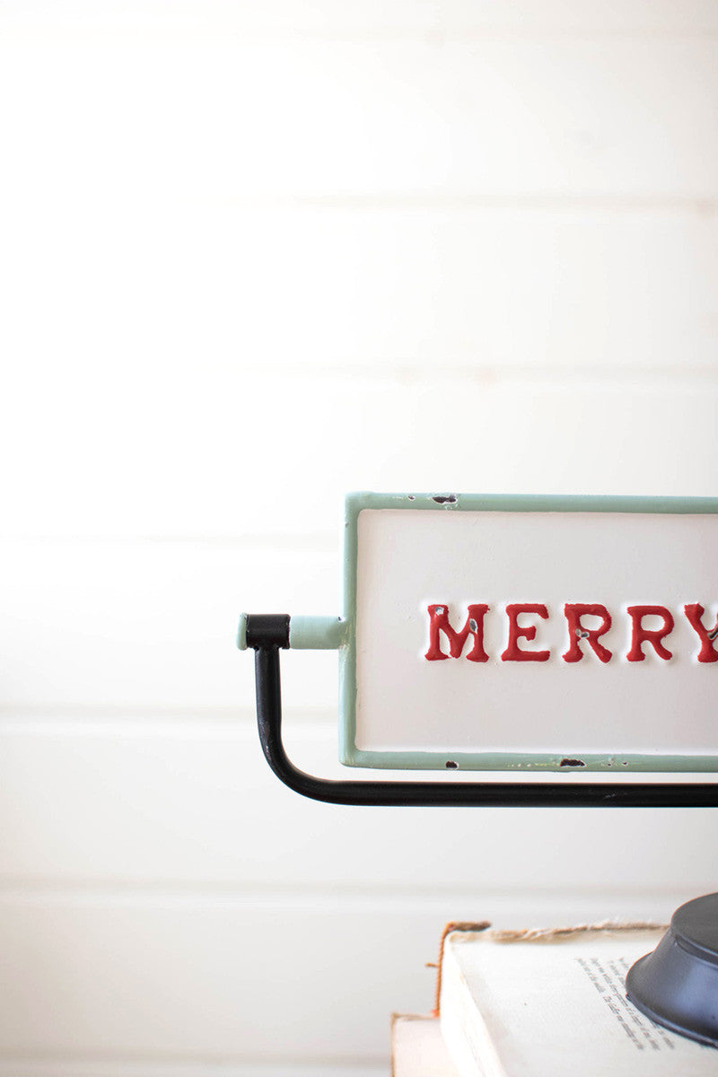 Merry Christmas And Happy New Years Flip Sign (Min 2) By Kalalou | Ornaments | Modishstore - 3
