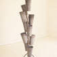 Metal French Pot Flower Tower By Kalalou
