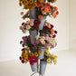 Metal French Pot Flower Tower By Kalalou