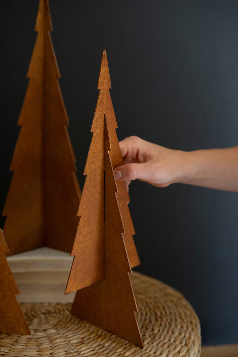 Set Of Three Rustic Christmas Trees - Thumbnail 2