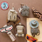 Set Of Four Backpack Christmas Ornaments (Min 2) By Kalalou