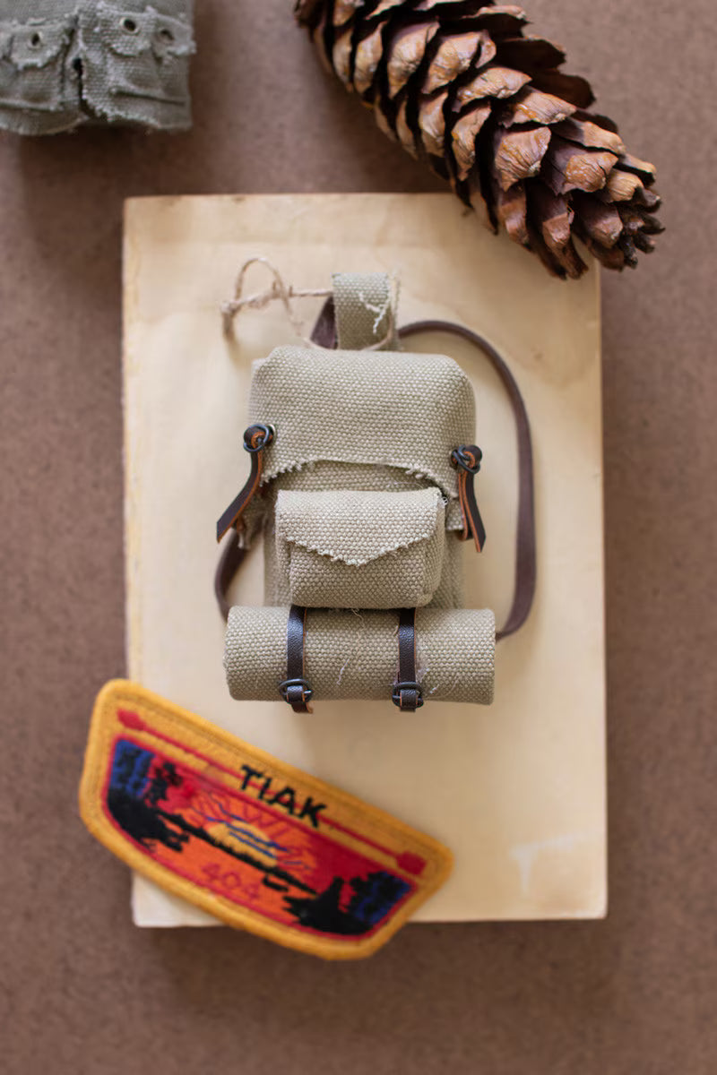Set Of Four Backpack Christmas Ornaments (Min 2) By Kalalou