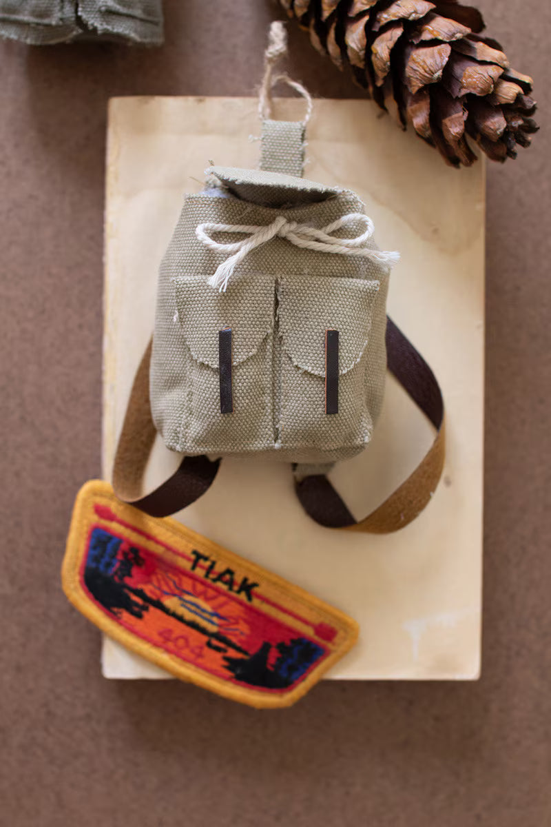 Set Of Four Backpack Christmas Ornaments (Min 2) By Kalalou