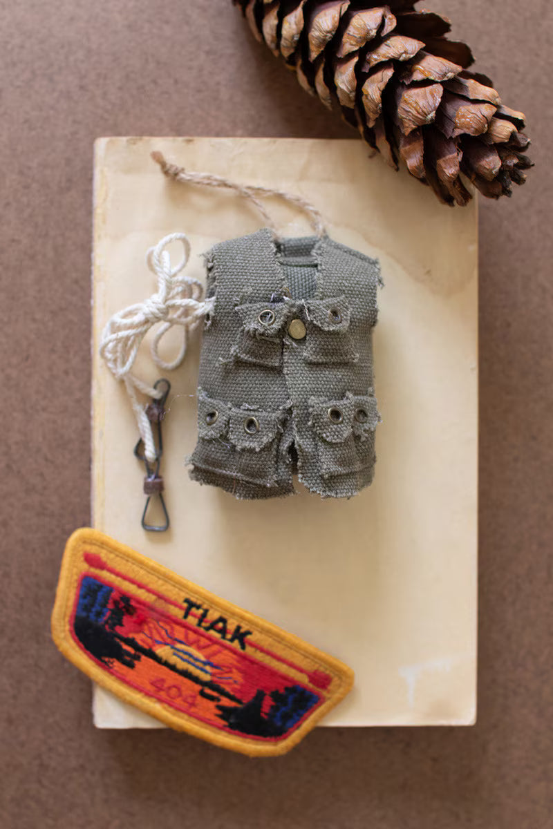 Set Of Four Backpack Christmas Ornaments (Min 2) By Kalalou