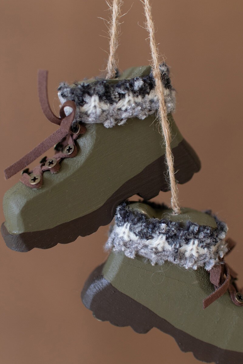 Green Boots Christmas Ornament - Thumbnail 4