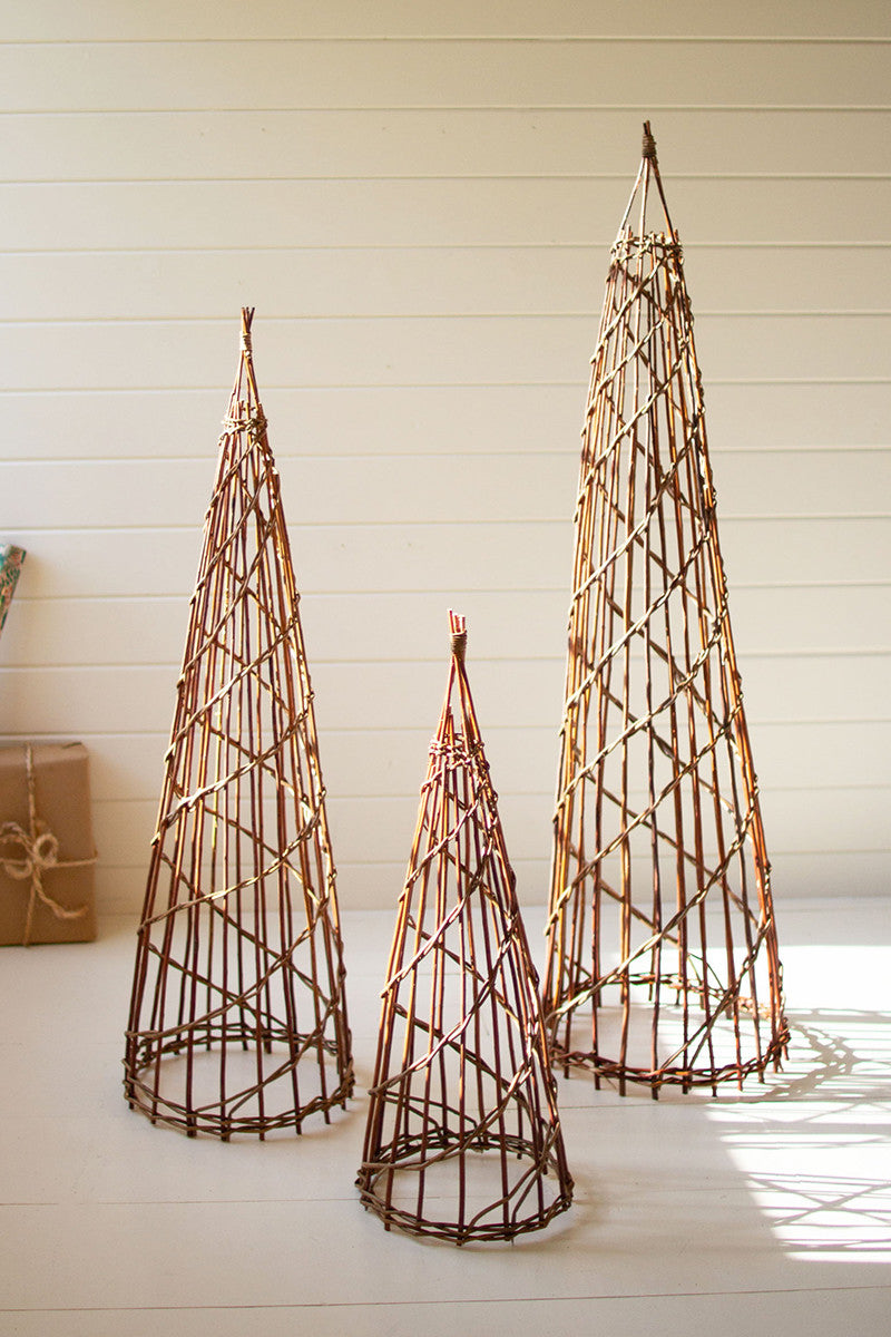 Nesting Twig Christmas Trees (Min 2) Set Of 3 By Kalalou | Christmas Trees | Modishstore - 2
