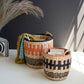 Woven Seagrass Baskets - Burnt Orange And Black Set Of 2 By Kalalou | Bins, Baskets & Buckets | Modishstore
