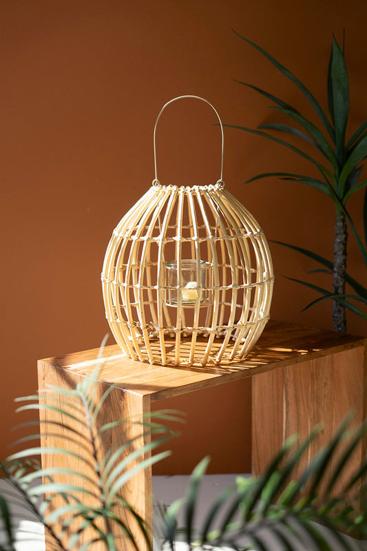 Round Bamboo Lantern (Min 2) By Kalalou | Lanterns | Modishstore