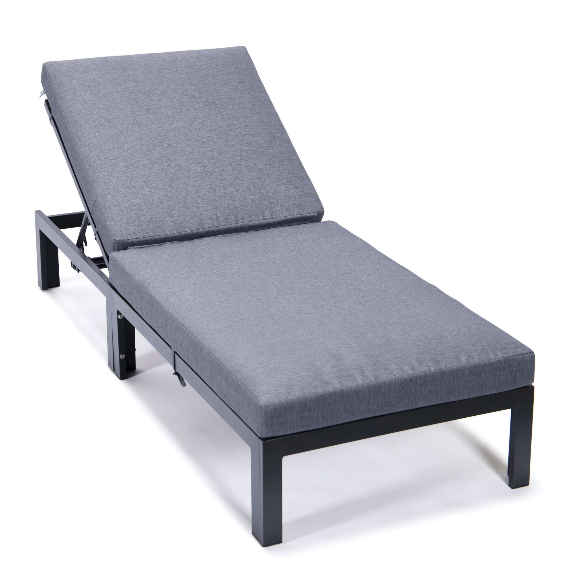 LeisureMod Chelsea Modern Outdoor Chaise Lounge Chair With Cushions | Outdoor Chaise Lounges | Modishstore - 5