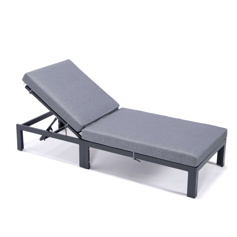 LeisureMod Chelsea Modern Outdoor Chaise Lounge Chair With Cushions | Outdoor Chaise Lounges | Modishstore - 4