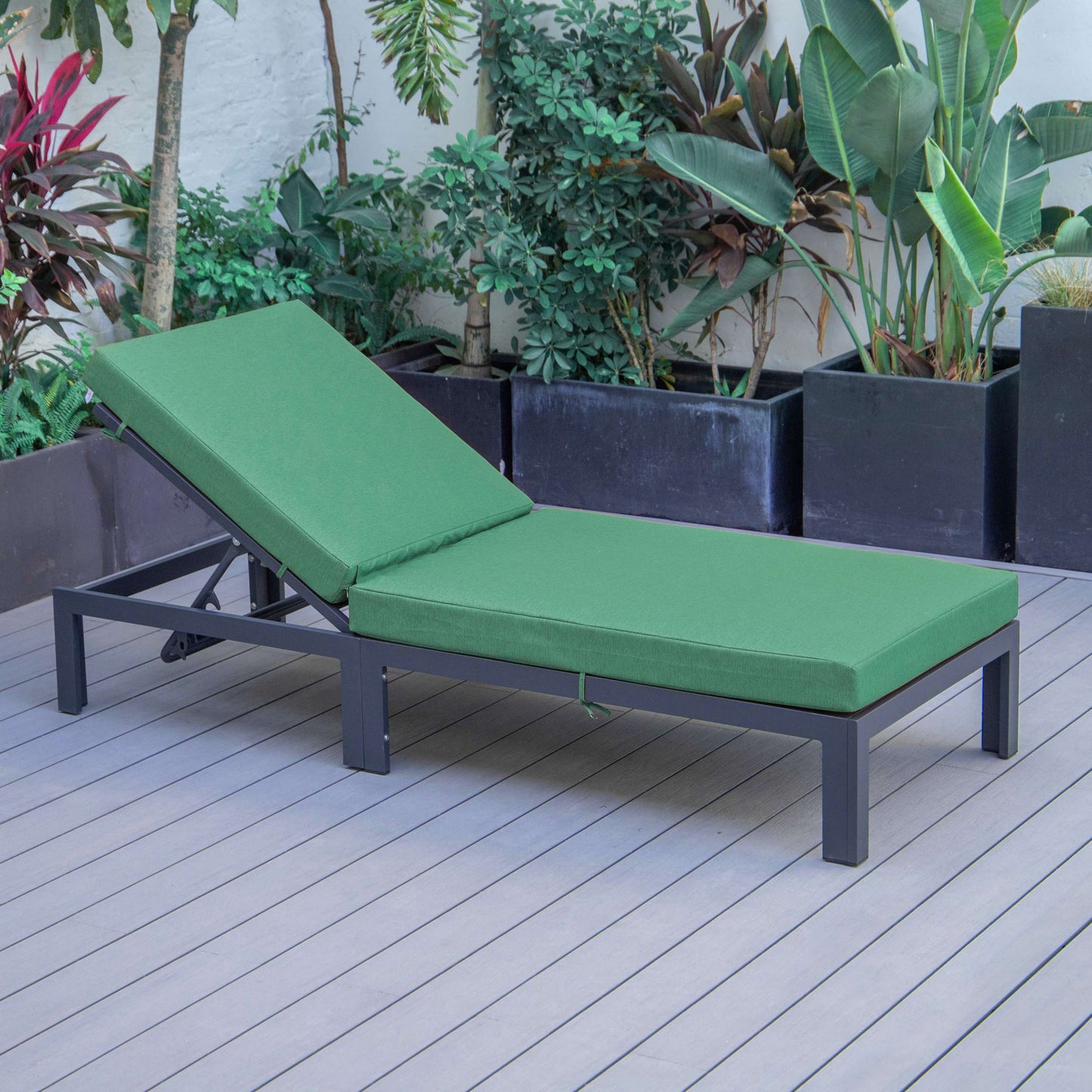 LeisureMod Chelsea Modern Outdoor Chaise Lounge Chair With Cushions | Outdoor Chaise Lounges | Modishstore - 29