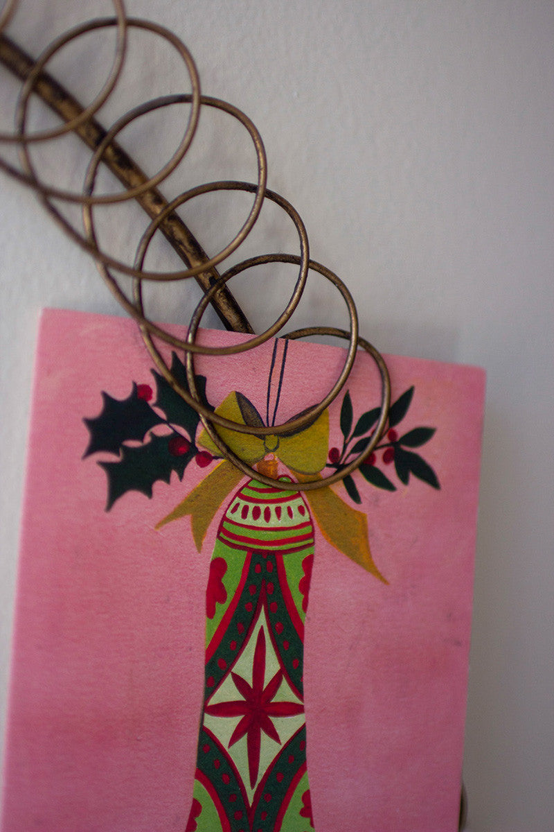 Metal Christmas Card Wreath With Two Birds (Min 2) By Kalalou | Wall Decor | Modishstore - 3