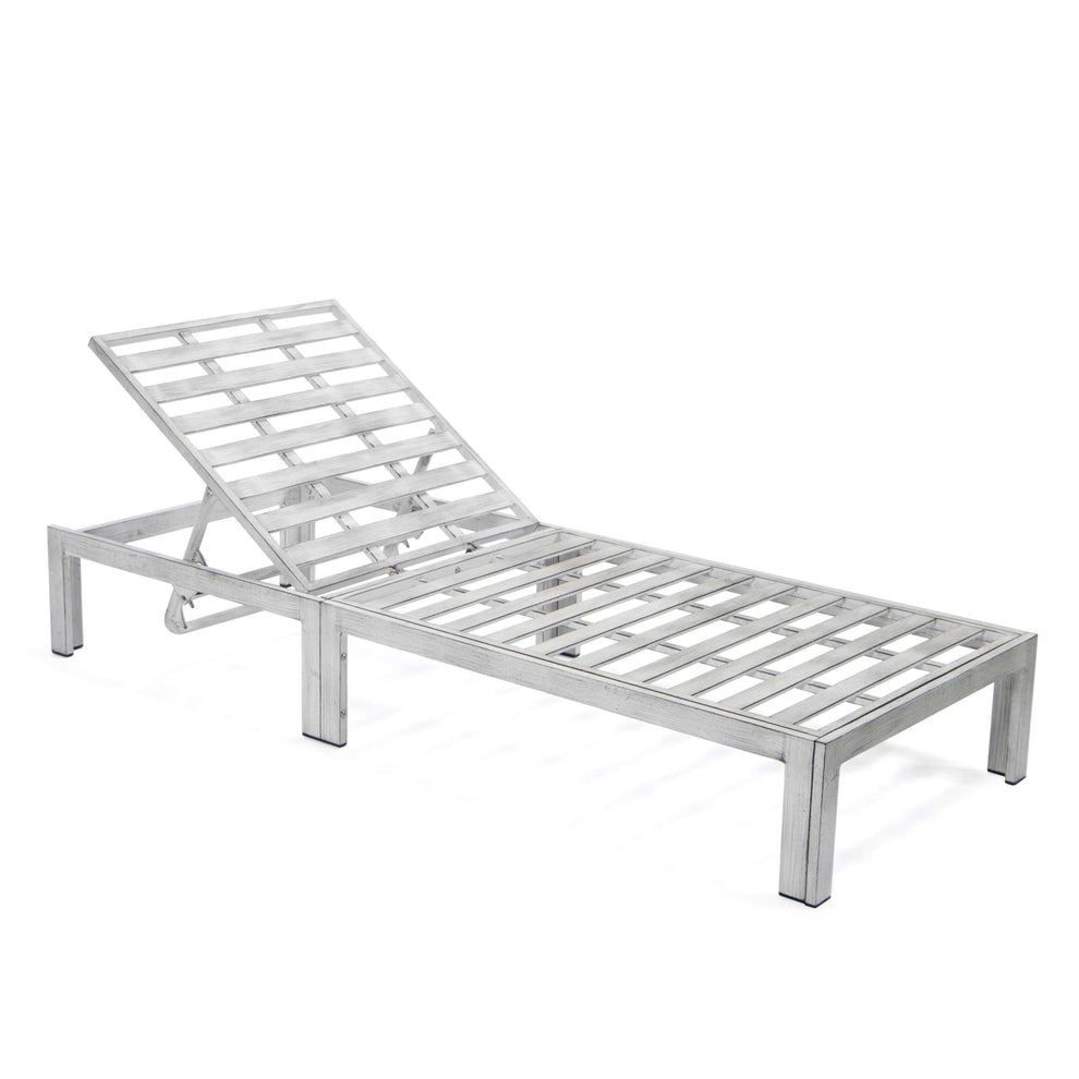 LeisureMod Chelsea Modern Outdoor Weathered Grey Chaise Lounge Chair With Cushions | Outdoor Chaise Lounges | Modishstore - 6