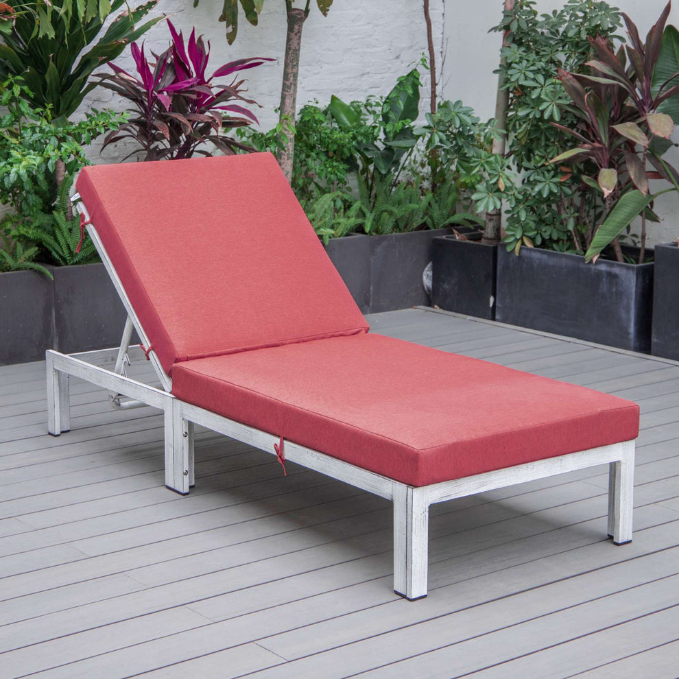 LeisureMod Chelsea Modern Outdoor Weathered Grey Chaise Lounge Chair With Cushions | Outdoor Chaise Lounges | Modishstore - 13
