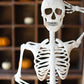 Rustic White Metal Skeleton On A Stand (Min2) By Kalalou | Ornaments | Modishstore - 2