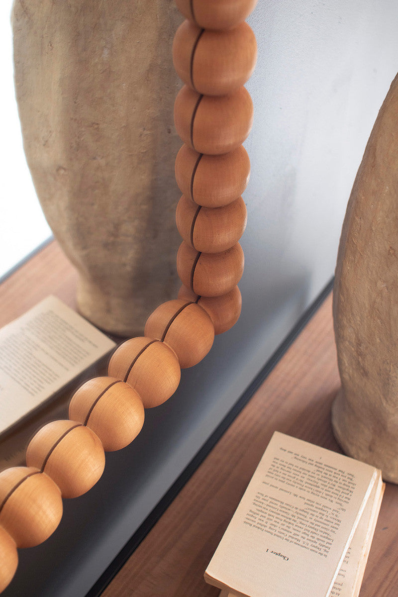 Wooden Ball Arched Mirror By Kalalou | Mirrors | Modishstore - 2