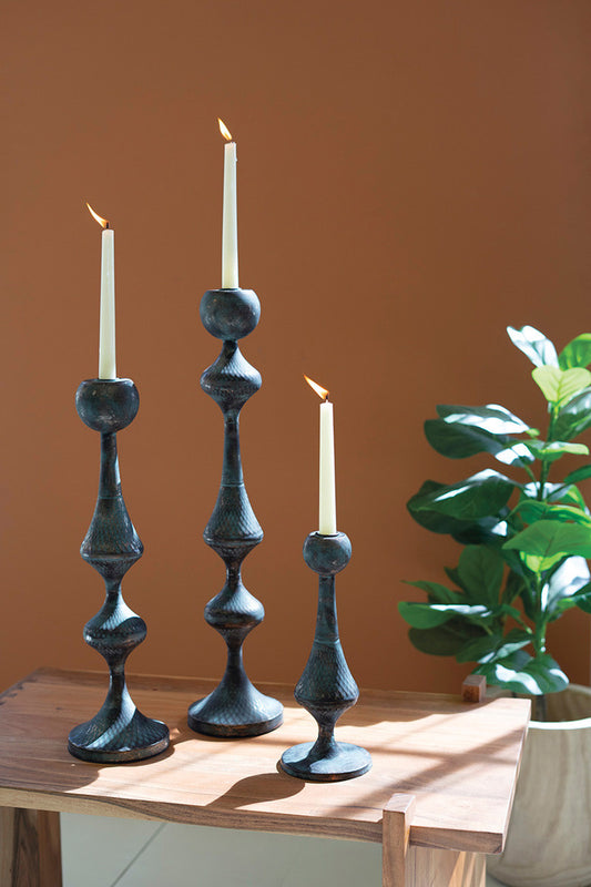 Metal Candle Towers Set Of 3 By Kalalou | Candle Holders | Modishstore