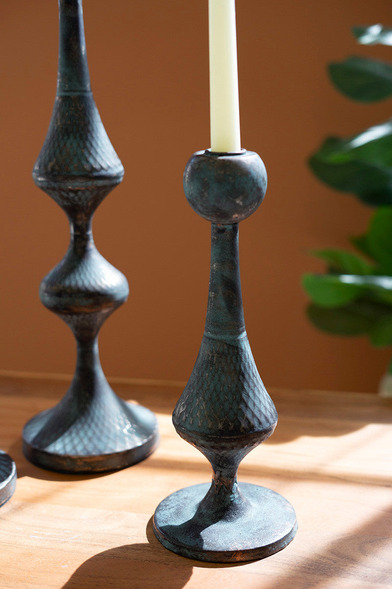 Metal Candle Towers Set Of 3 By Kalalou | Candle Holders | Modishstore - 2