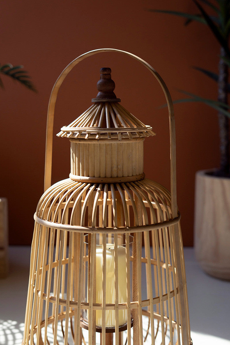 Bamboo Pagoda Lantern By Kalalou | Lanterns | Modishstore - 2